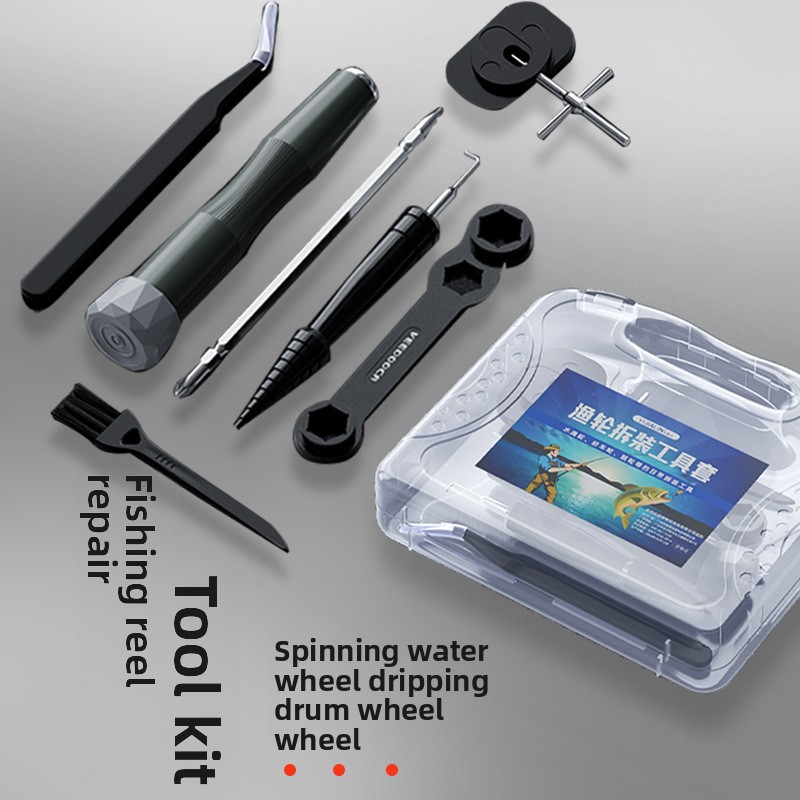 Baitcasting Reel - Wartungsschlüssel-Set für Angelrollen, Demontagewerkzeuge für Baitcasting-Rollen,